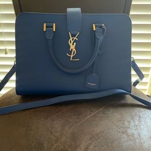 Yves Saint Laurent Cabas Bag - Royal Blue